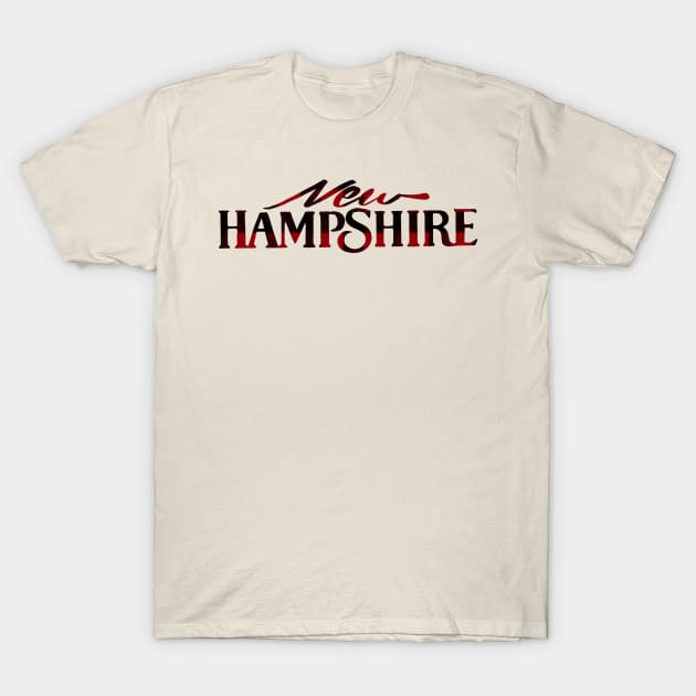 New Hampshire Buffalo Plaid Vintage License Plate Design T-Shirt by maccm